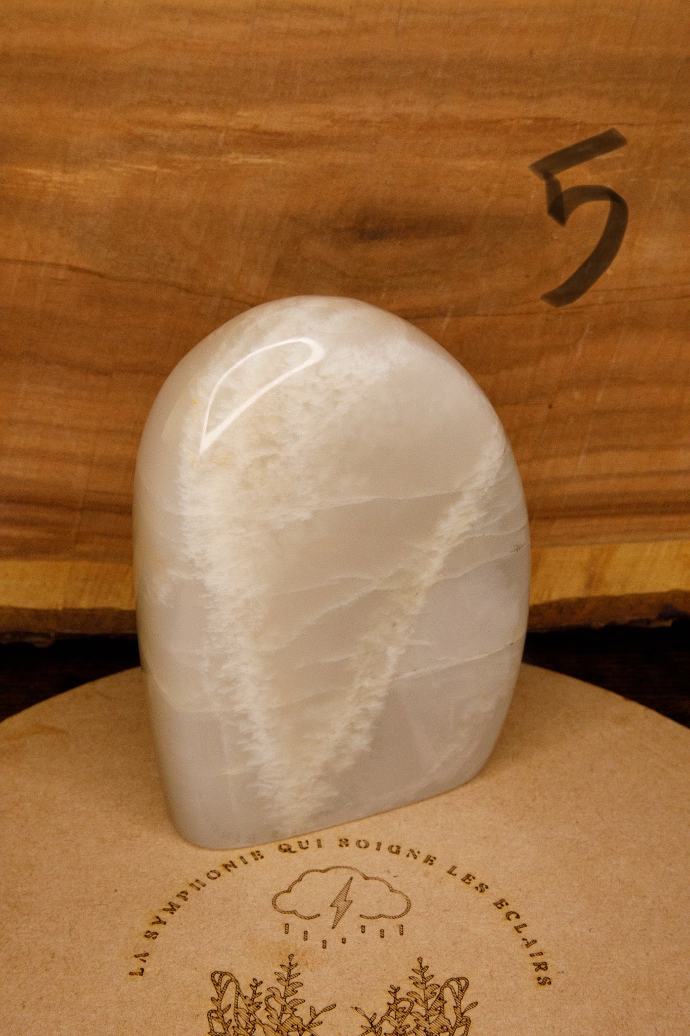 Formes Libres en Pierre de Lune Blanche