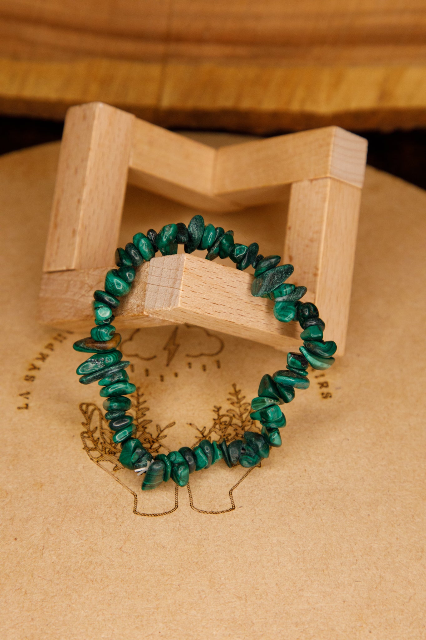 Bracelet baroque Malachite