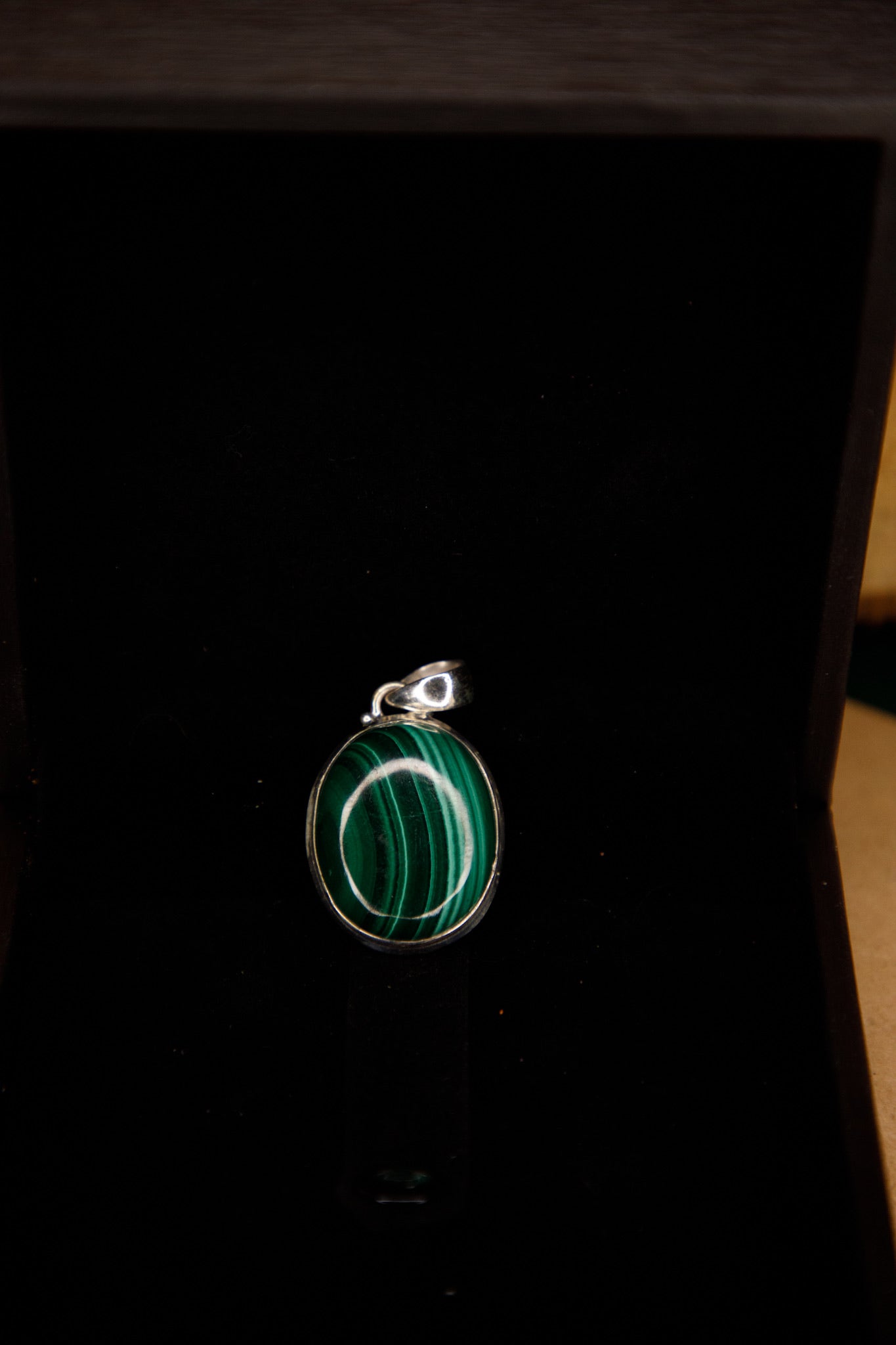 Pendentif Argent 925 Malachite