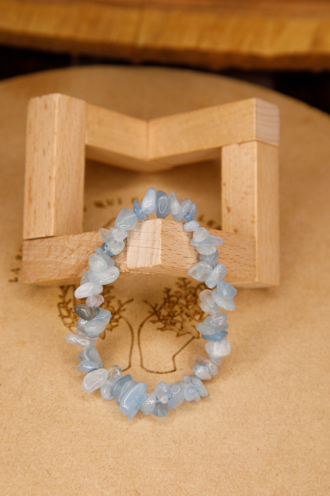 Bracelet baroque Aigue Marine