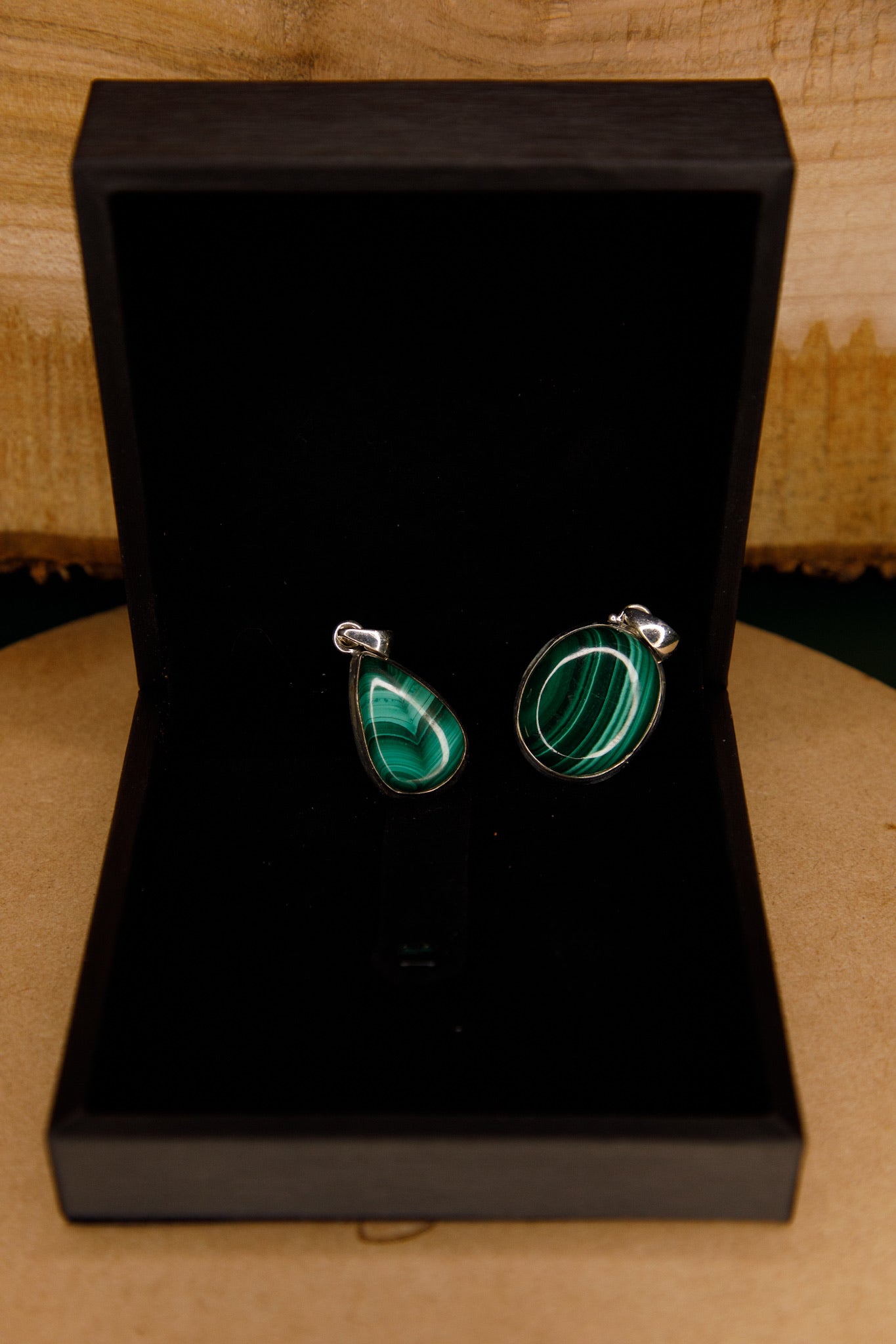 Pendentif Argent 925 Malachite