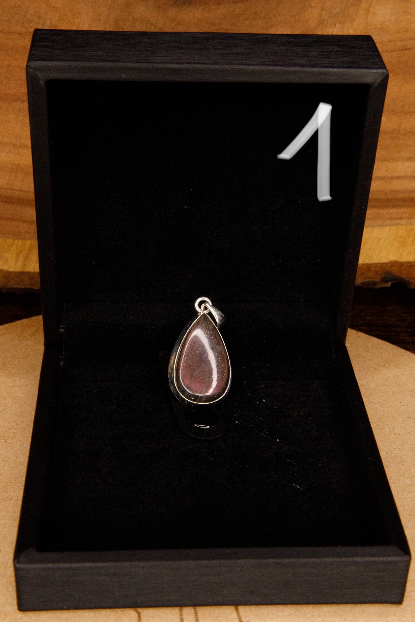 Pendentif en argent 925 Labradorite Purple