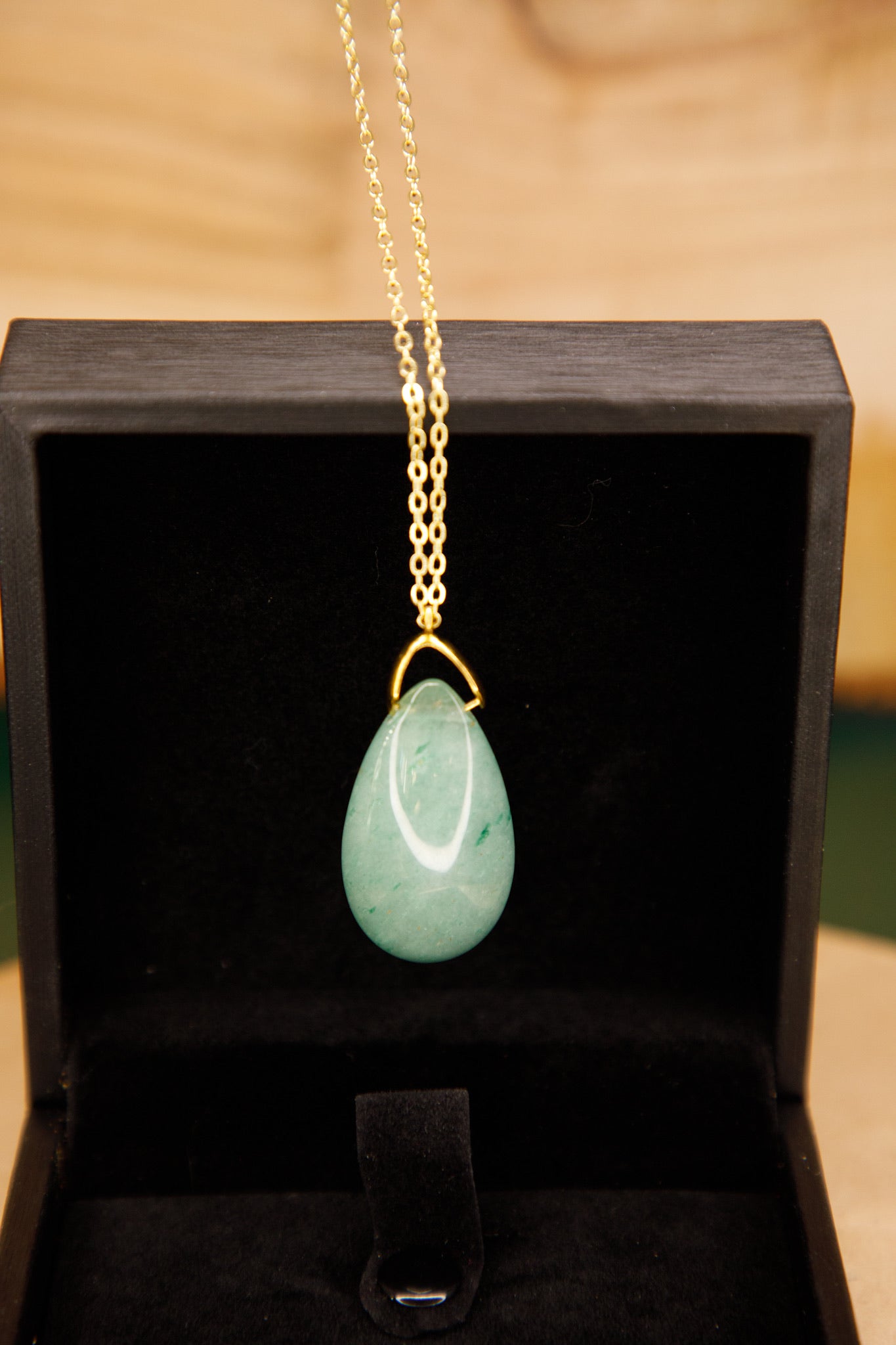 Sautoir en Aventurine Verte