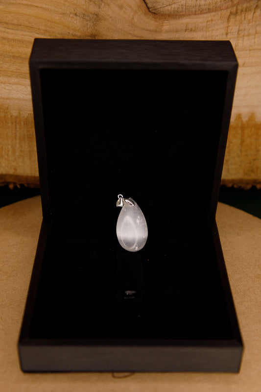 Pendentif Sélénite Argent 925