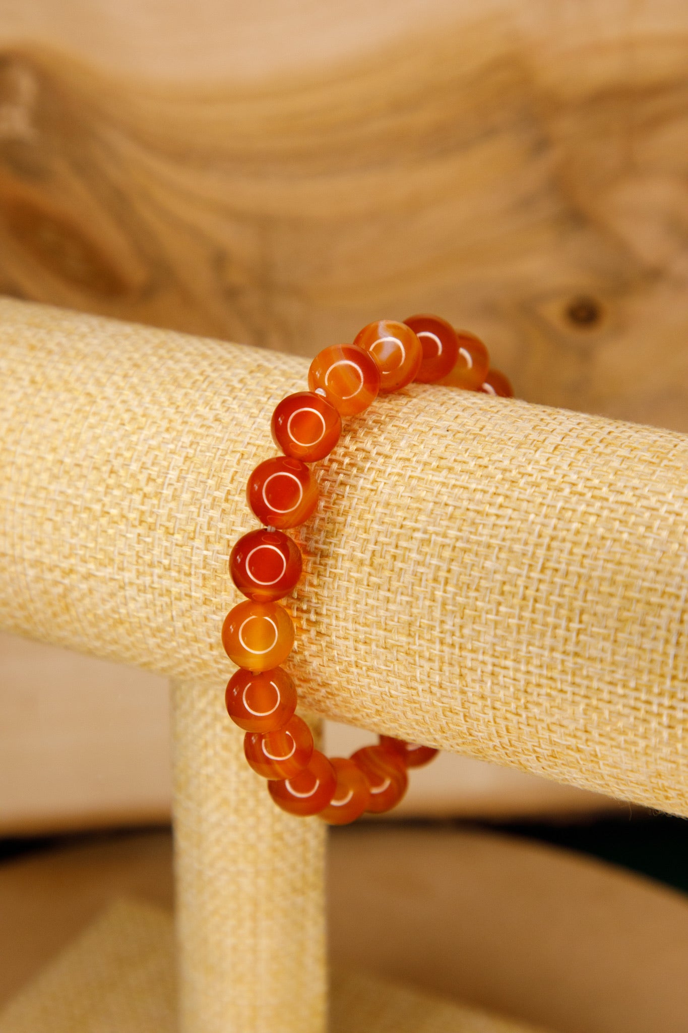 Bracelet Cornaline 08 à 10 mm