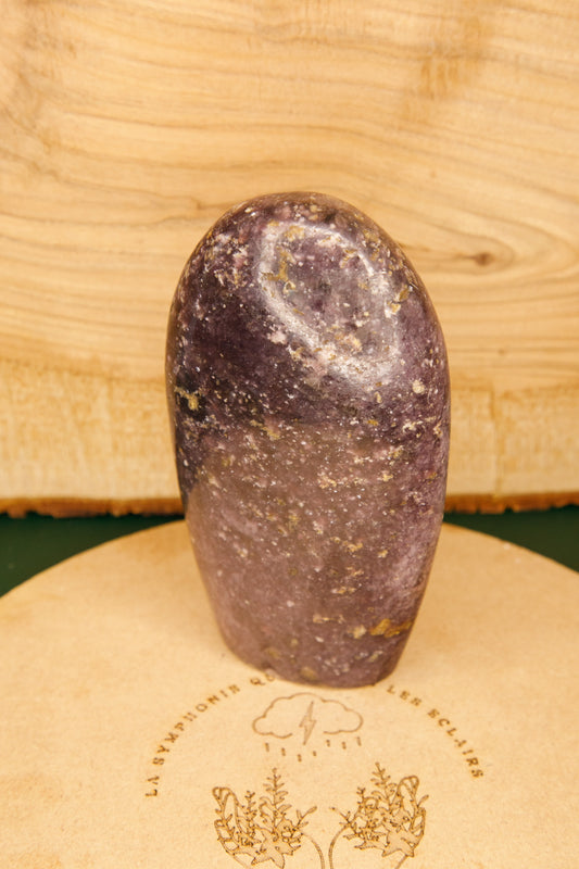 Forme libre en Lépidolite foncée