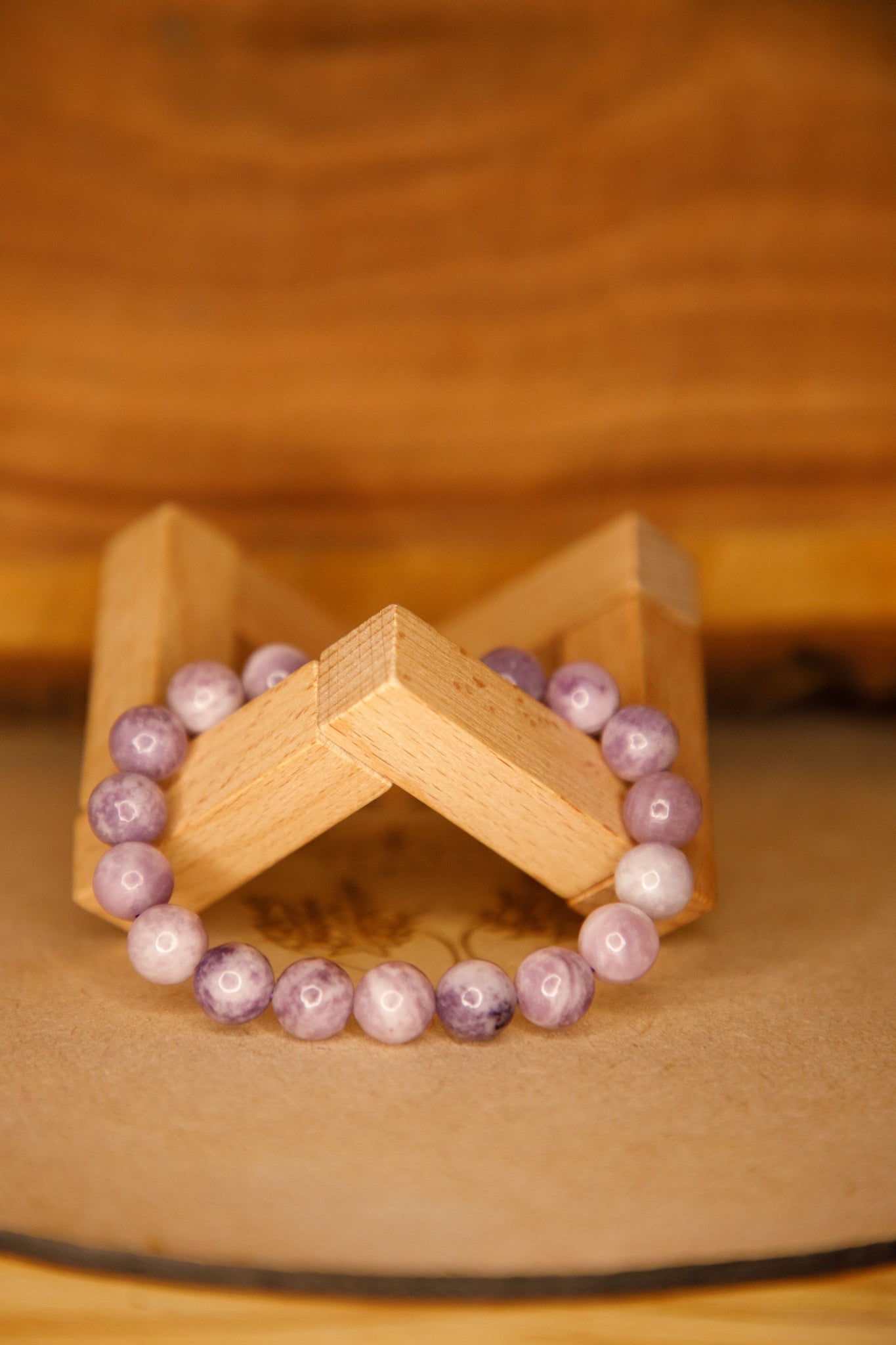 Bracelet Lépidolite (10 mm)