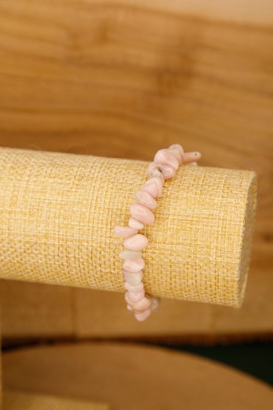Bracelet baroque Opale Rose