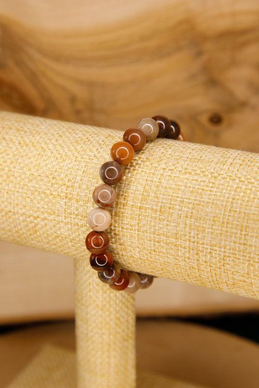 Bracelet Bois Fossile 08 mm