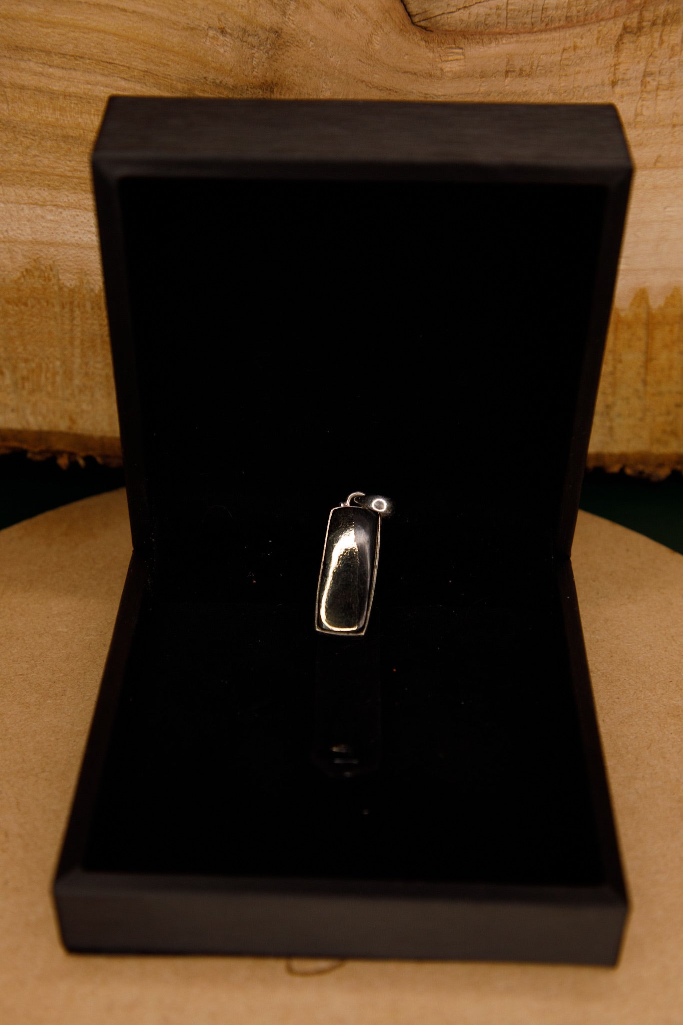 Pendentif Argent 925 Pyrite sur Magnétite