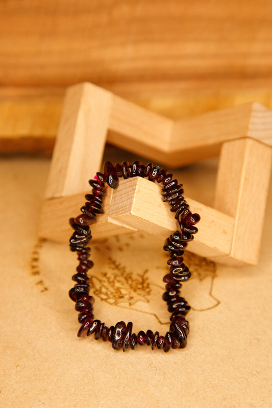 Bracelet baroque Grenat Rouge Almandin