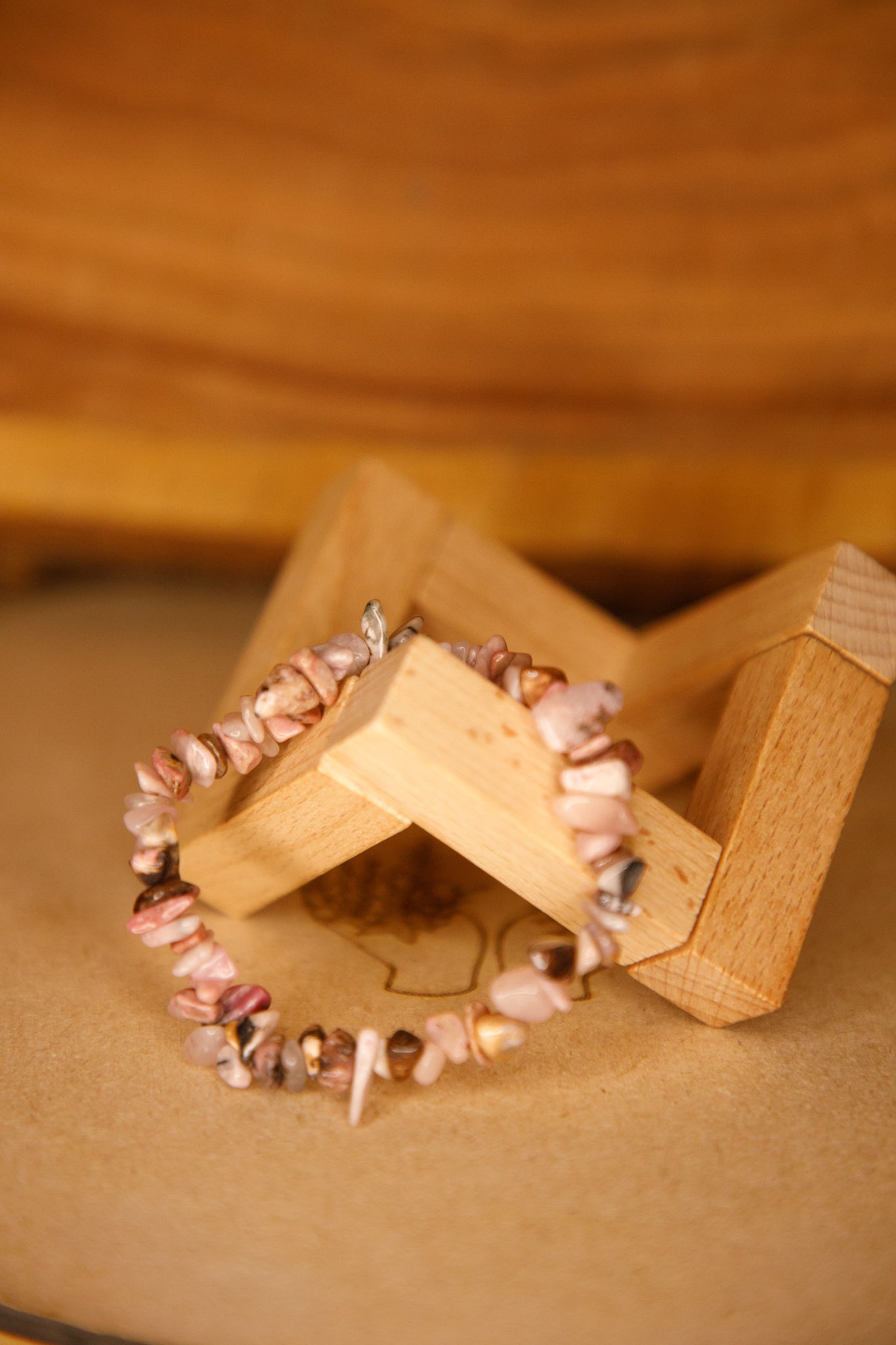 Bracelet baroque Rhodonite