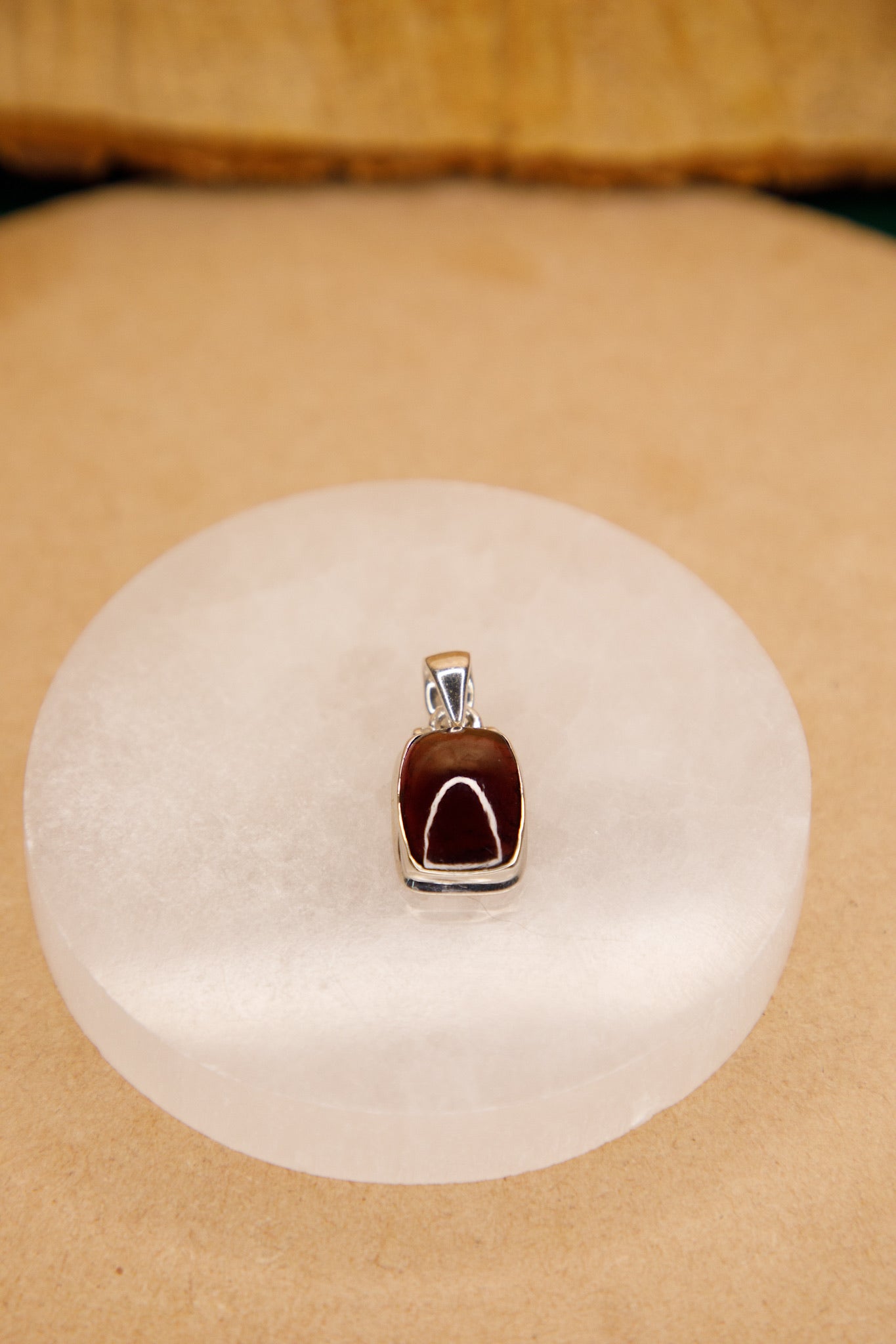 Pendentif argent 925 Grenat Rhodolite