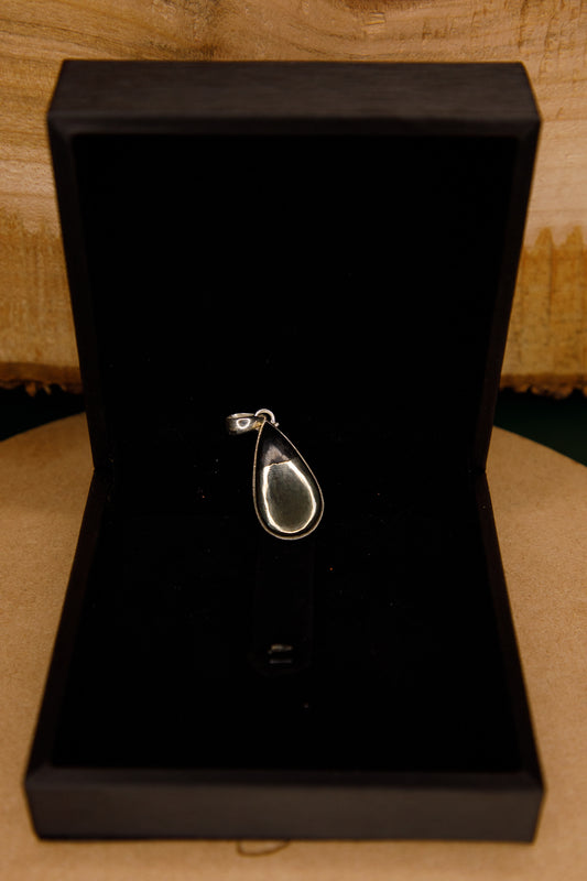 Pendentif Argent 925 Pyrite sur Magnétite