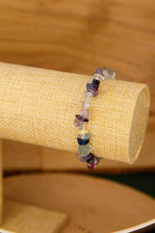 Bracelet baroque Fluorite Rainbow