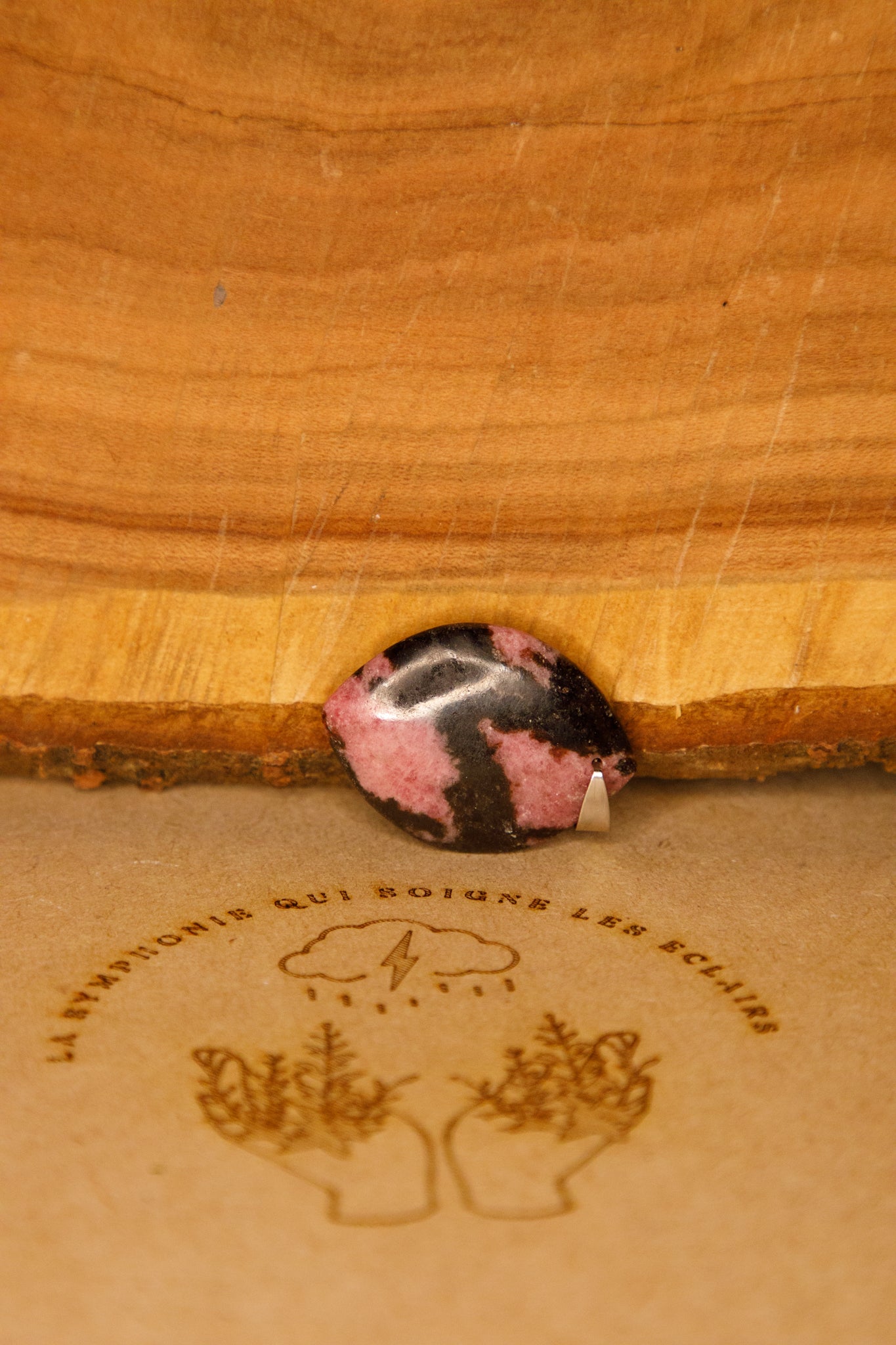 Pendentif Rhodonite