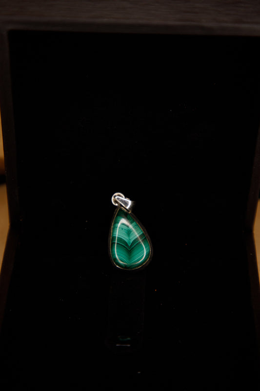 Pendentif Argent 925 Malachite