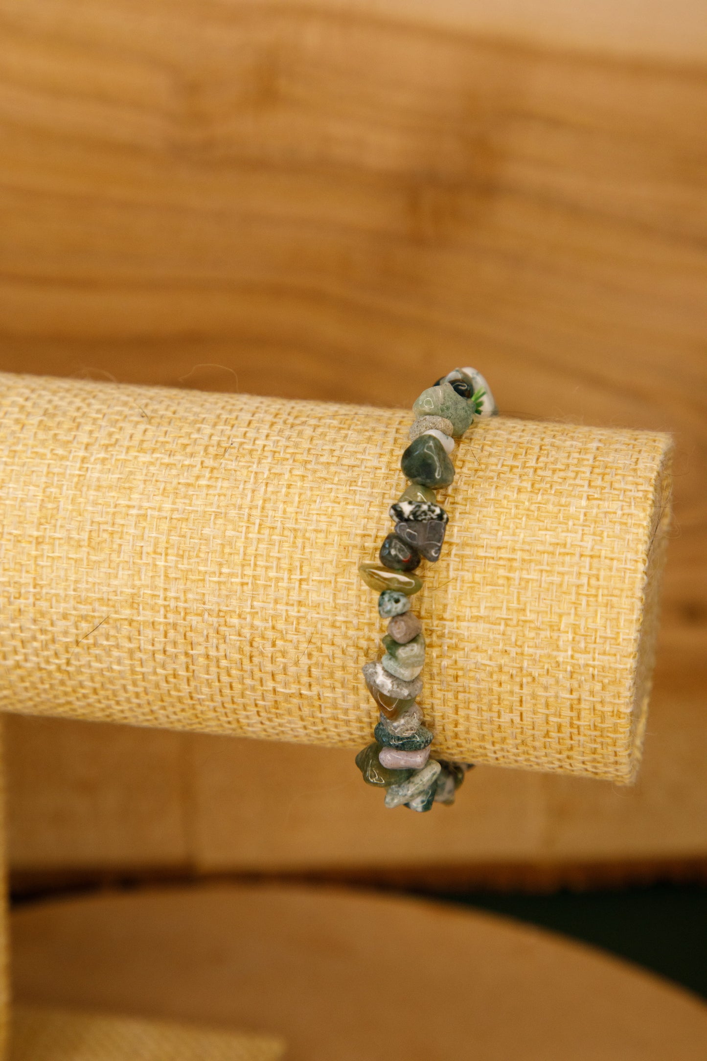 Bracelet baroque Agate Mousse