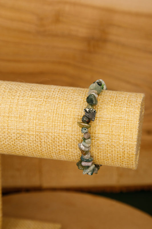 Bracelet baroque Agate Mousse