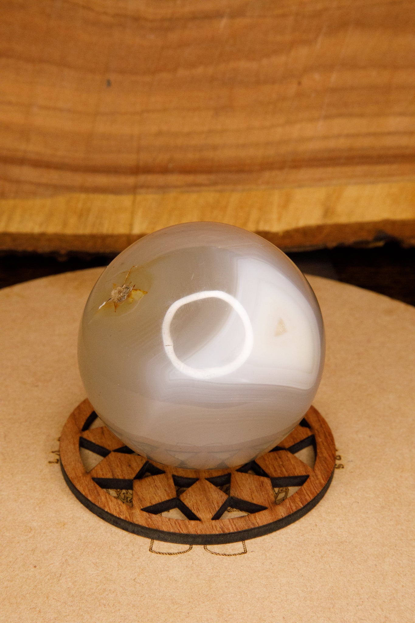 Sphère en Agate grise